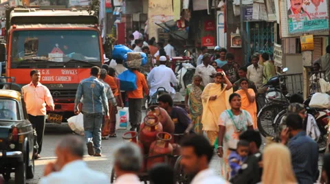 People in the City Stock Footage 3677898