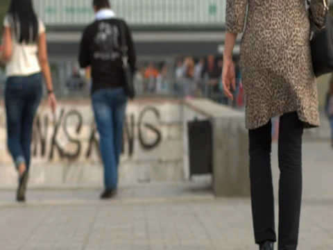 People in the city Stock Footage 81423215