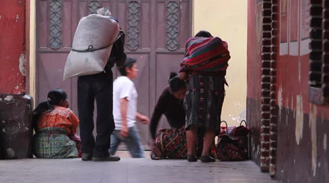 People in the city of Third World countrie Stock Footage 33731403