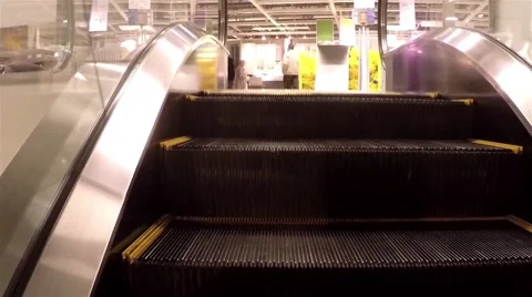 People climb the escalator Video stock 50485022