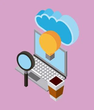 People cloud computing storage イラスト素材