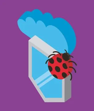 People cloud computing storage Stock Illustration