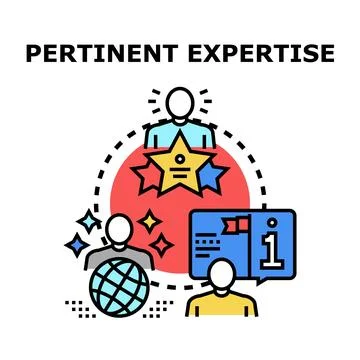 People collaborating, sharing pertinent expertise and global knowledge Illustrazione stock