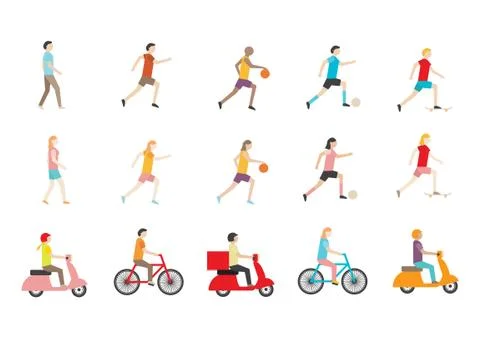 People collection Stock Illustration