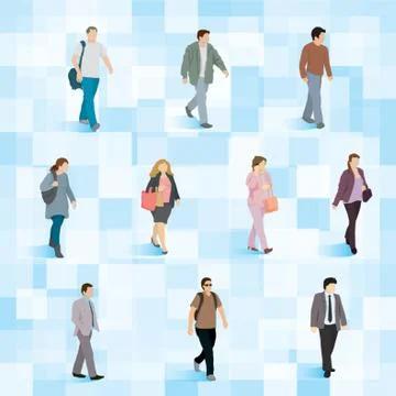 People Collection Stock-Illustration