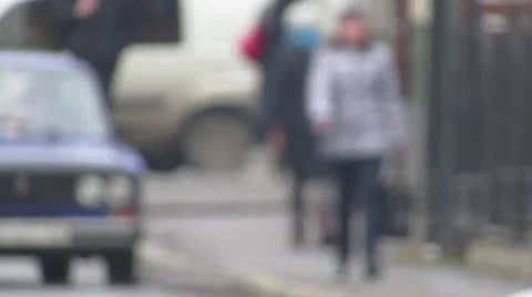 People come and go to work Stock Footage 57782174