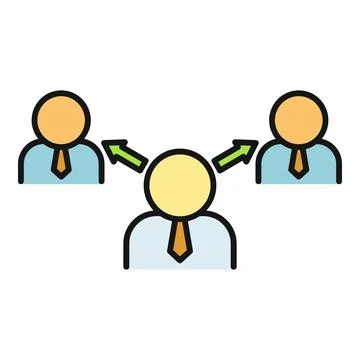 People communicating and collaborating, building a business network Ilustración de archivo