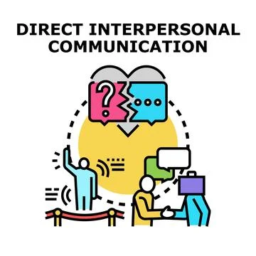 People communicating and interacting during a meeting Stock Illustration