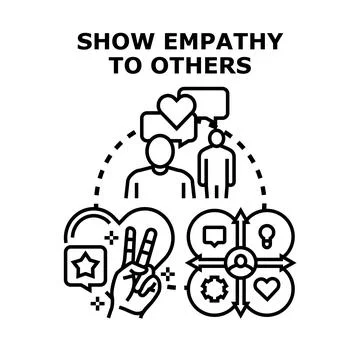 People communicating building empathy and understanding Ilustración de archivo