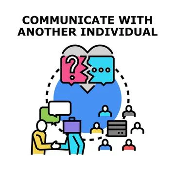 People communicating, connecting, and solving problems across networks Illustration