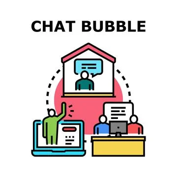 People communicating online, collaborating virtually, and learning remotely 스톡 일러스트