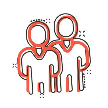 People communication icon in comic style. People cartoon vector illustration  Stock Illustration