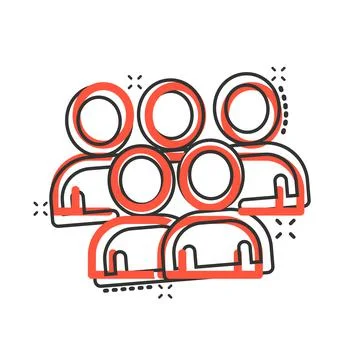 People communication icon in comic style. People cartoon vector illustration  Stock Illustration