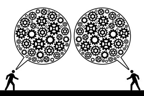 People communication Stock Illustration