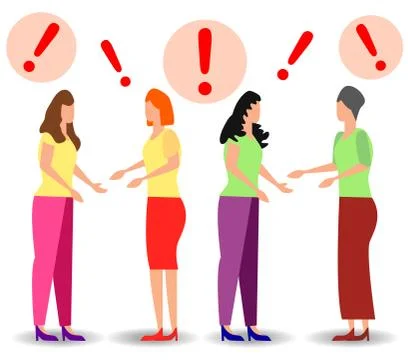 People communication in search of ideas, problem solving, use in web projects Stock Illustration