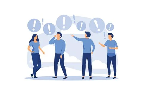 People communication in search of ideas, problem solving, use in web projects Illustrazione stock