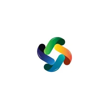 People community logo template vector illustration icon element Stock Illustration