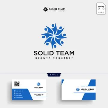 People community logo template vector illustration Stock Illustration