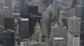People Commuting Work Home Busy Car Traffic Road Aerial View Skyline Chicago Day HD Footage