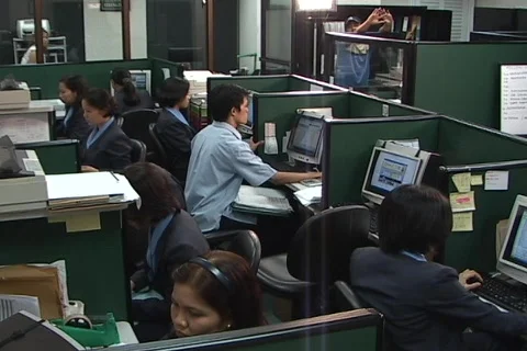 People on Computer Stock Footage 157549
