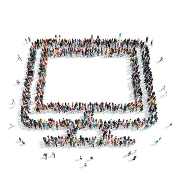 People  computer icon Stock Illustration