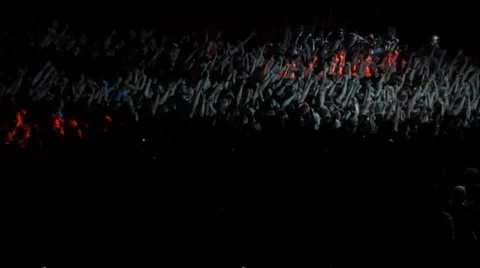 People at the concert Stock Footage 7139782