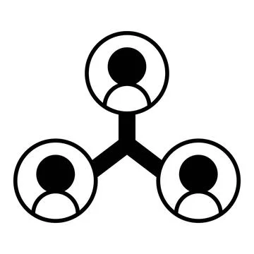 People Connect Dualtone Icon Stock Illustration