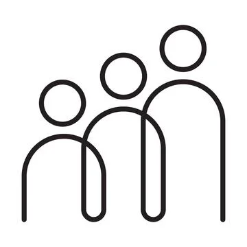 People connect icon vector human resources concept for graphic design, logo, Illustrazione stock