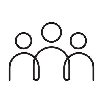 People connect icon vector human resources concept for graphic design, logo, Stock Illustration
