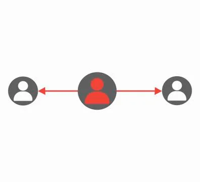 People connecting icon Stock Illustration