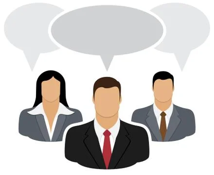People connecting Stock Illustration