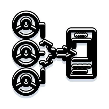 People connecting on mobile network using technology 스톡 일러스트