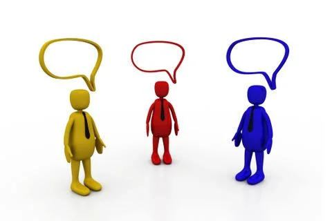 People in consensus Stock Illustration