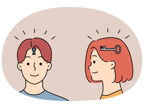 People cooperation for problem solving Illustrazione stock