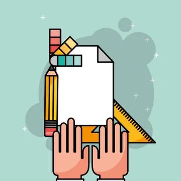People creative process Illustrazione stock