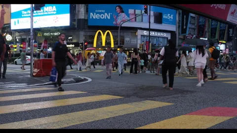 People Crossing 4 Stock Footage 303416239