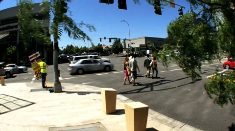 People crossing Stock Footage 7742810