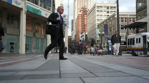 People crossing Stock Footage 10802909