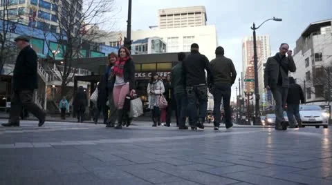 People crossing Stock Footage 10802921