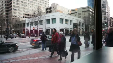 People crossing Stock Footage 10802943