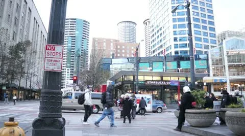 People crossing Stock Footage 10802989