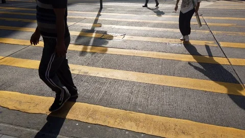 People crossing Stock Footage 119843676