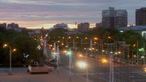 People at the crossroads. time lapse Stock Footage 99195870