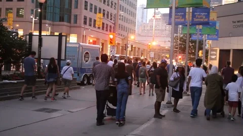 People crowd Video stock 88637228