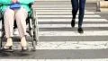 People crowd on zebra crossing street HD Footage