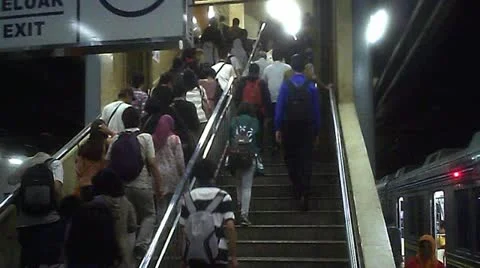 People Crowded Walking Stock Footage 22262843