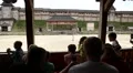People at cultural and entertainment event in Kyivan Rus park, Kopachiv village HD Footage