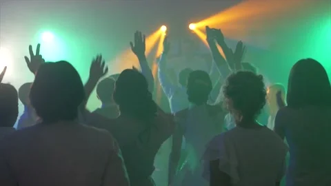 People dance and put their hands up Stock-Footage 152653199