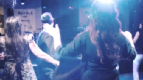 People dance at the disco Stock Footage 127691567