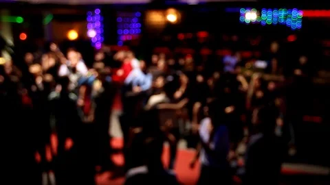 People dance have fun and relax in the nightclub blurred background Stock Footage 88714873